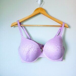 Victoria Secret PINK Light Lavender Lace Low Line Padded Bra